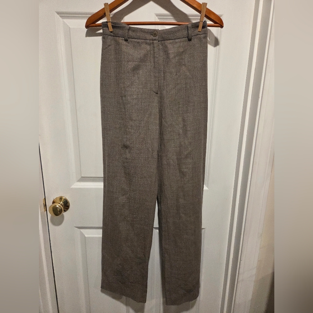 Ann Taylor Gray Wool-Blend Trousers